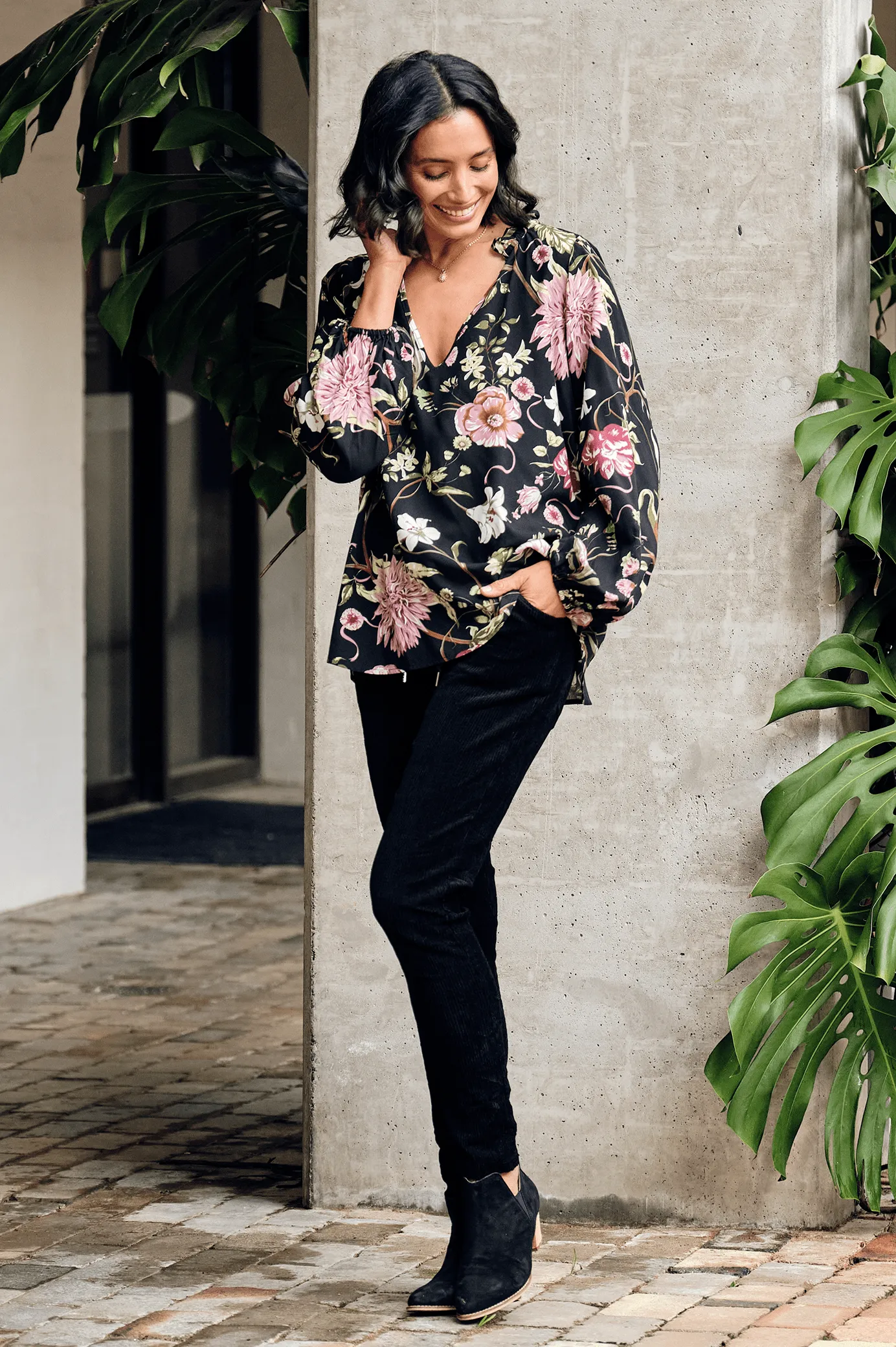 Lorenza Floral Long Sleeve Top
