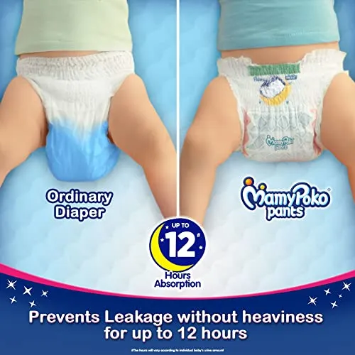 MamyPoko Pants Standard Baby Diapers, Small (S), 40 Count, 4-8 kg
