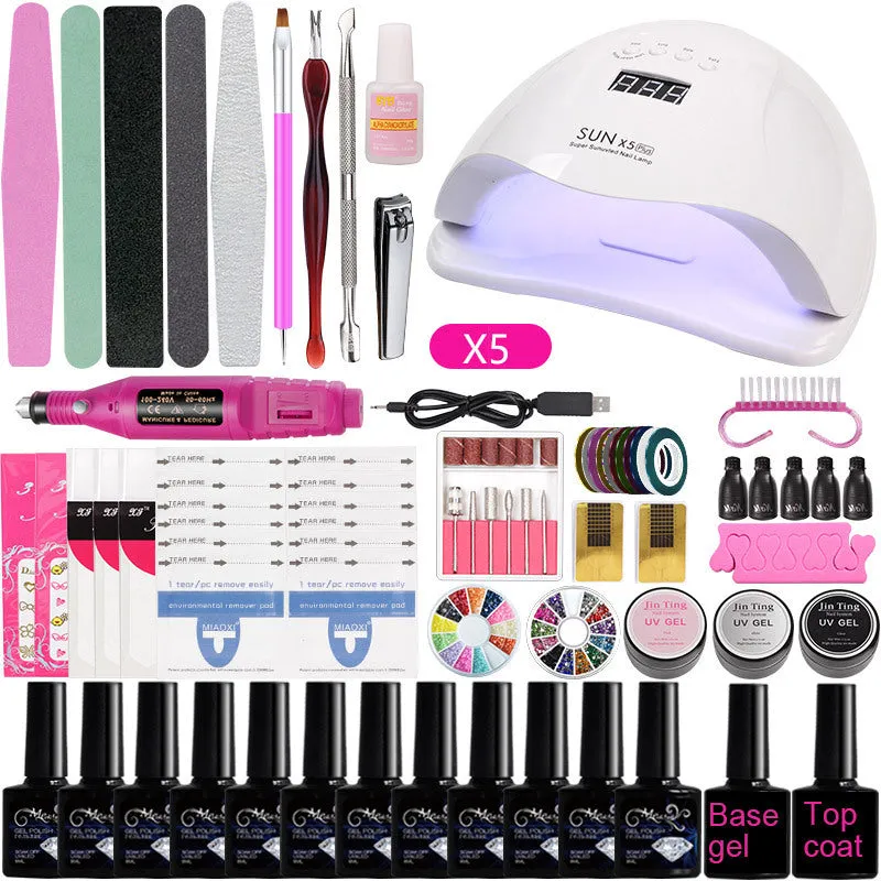Manicure Set Tool UV Polish Polygel Nail Kit Gel Nail Polish Nail