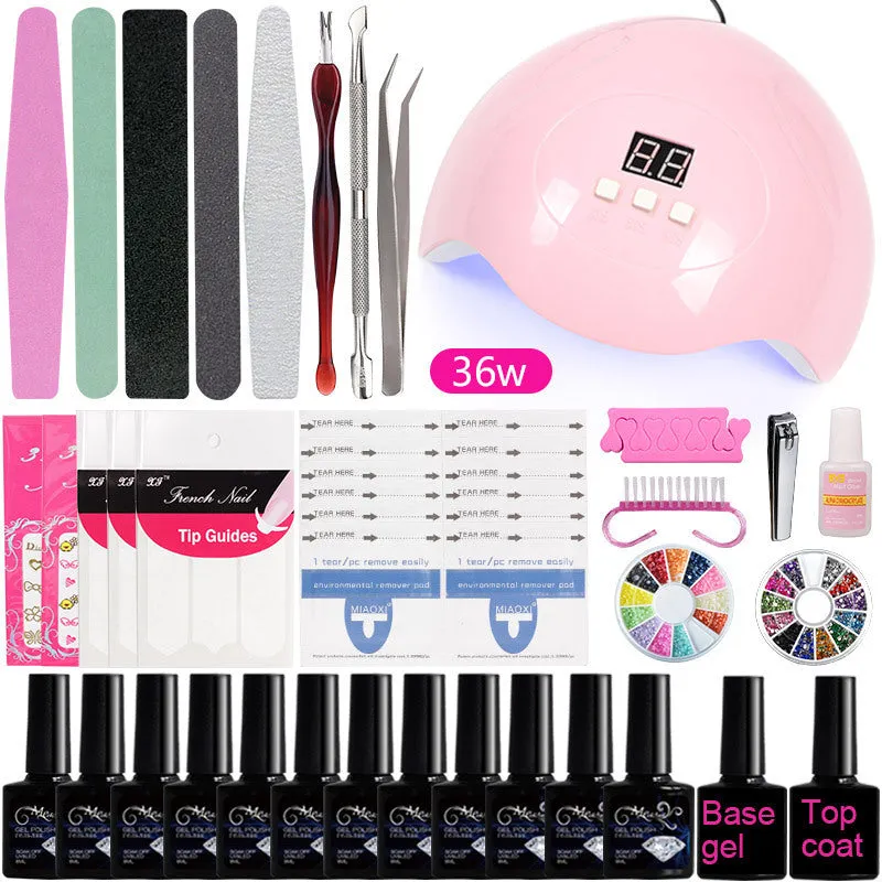 Manicure Set Tool UV Polish Polygel Nail Kit Gel Nail Polish Nail