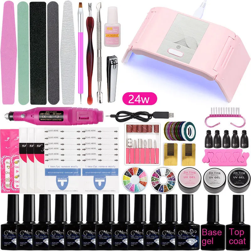 Manicure Set Tool UV Polish Polygel Nail Kit Gel Nail Polish Nail