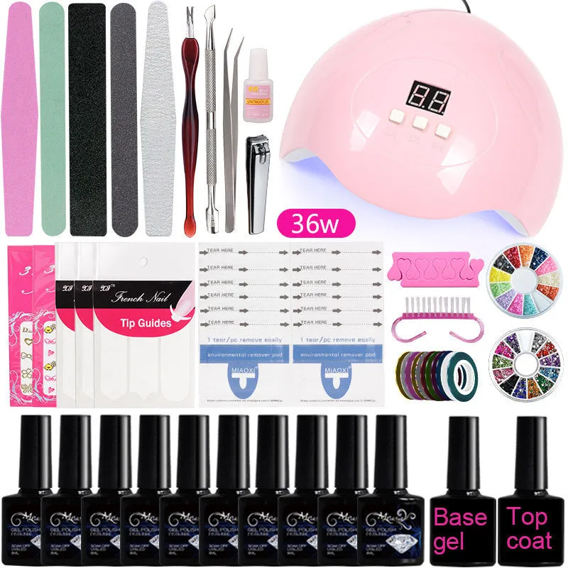 Manicure Set Tool UV Polish Polygel Nail Kit Gel Nail Polish Nail