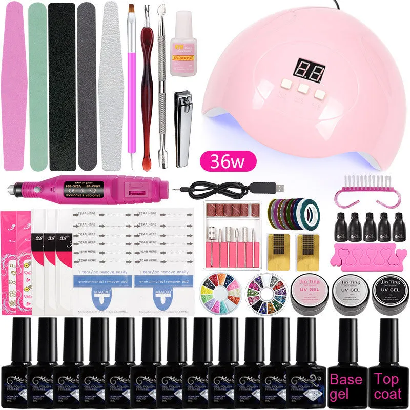 Manicure Set Tool UV Polish Polygel Nail Kit Gel Nail Polish Nail
