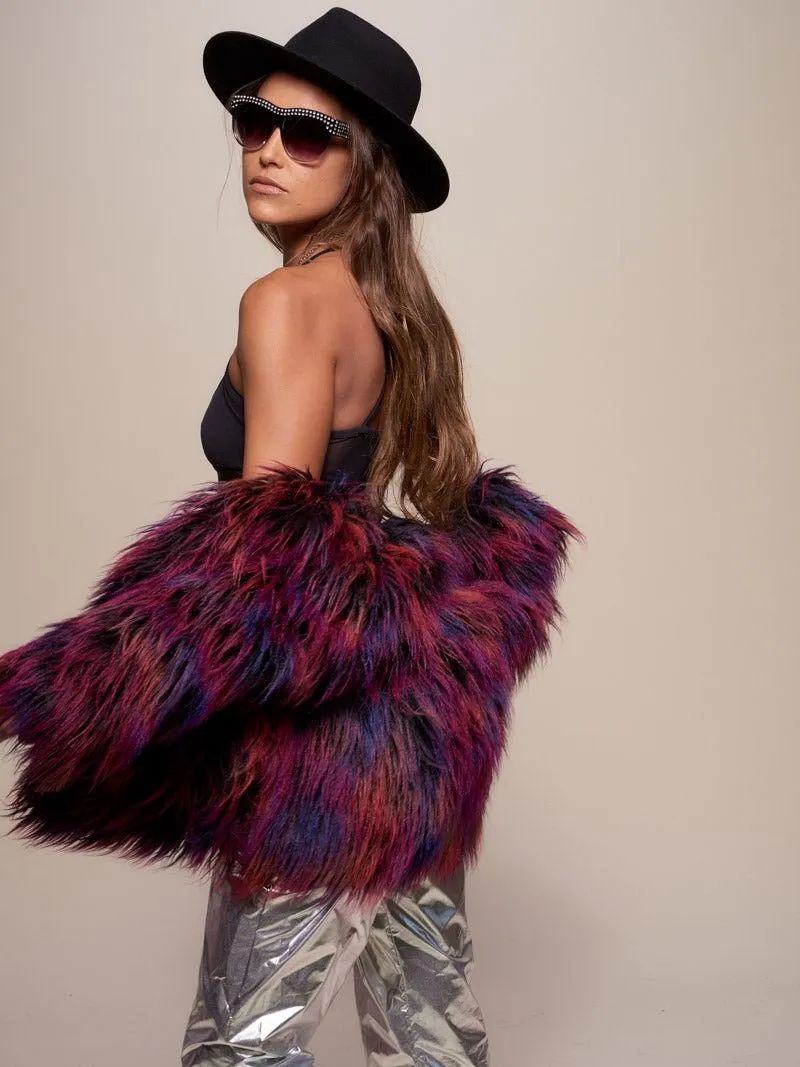 Midnight Alpaca Faux Fur Bomber Jacket | Women's