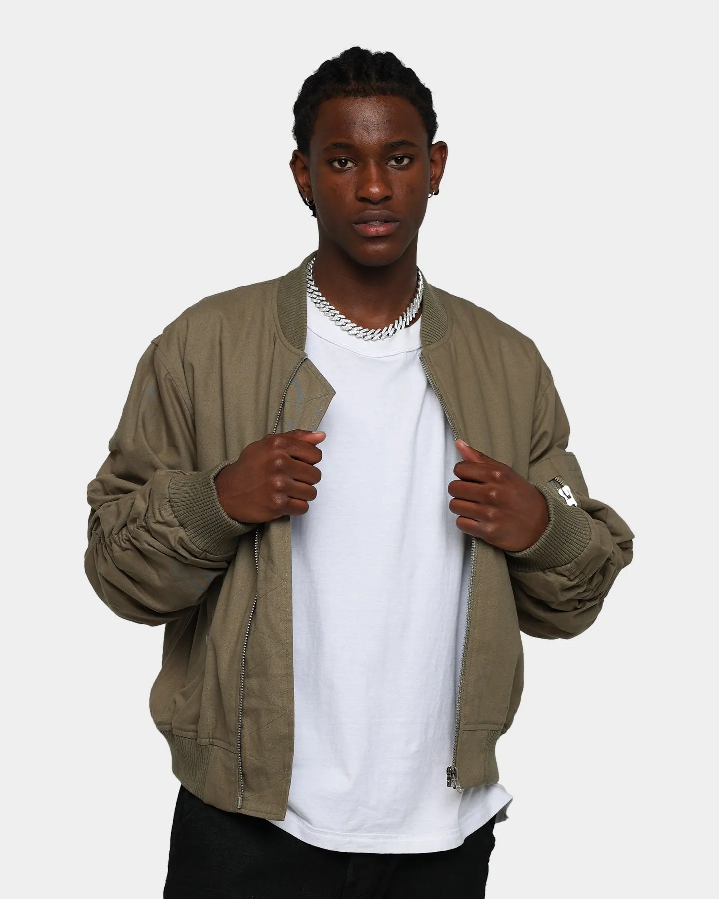 MNML Upscale Bomber Jacket Grey
