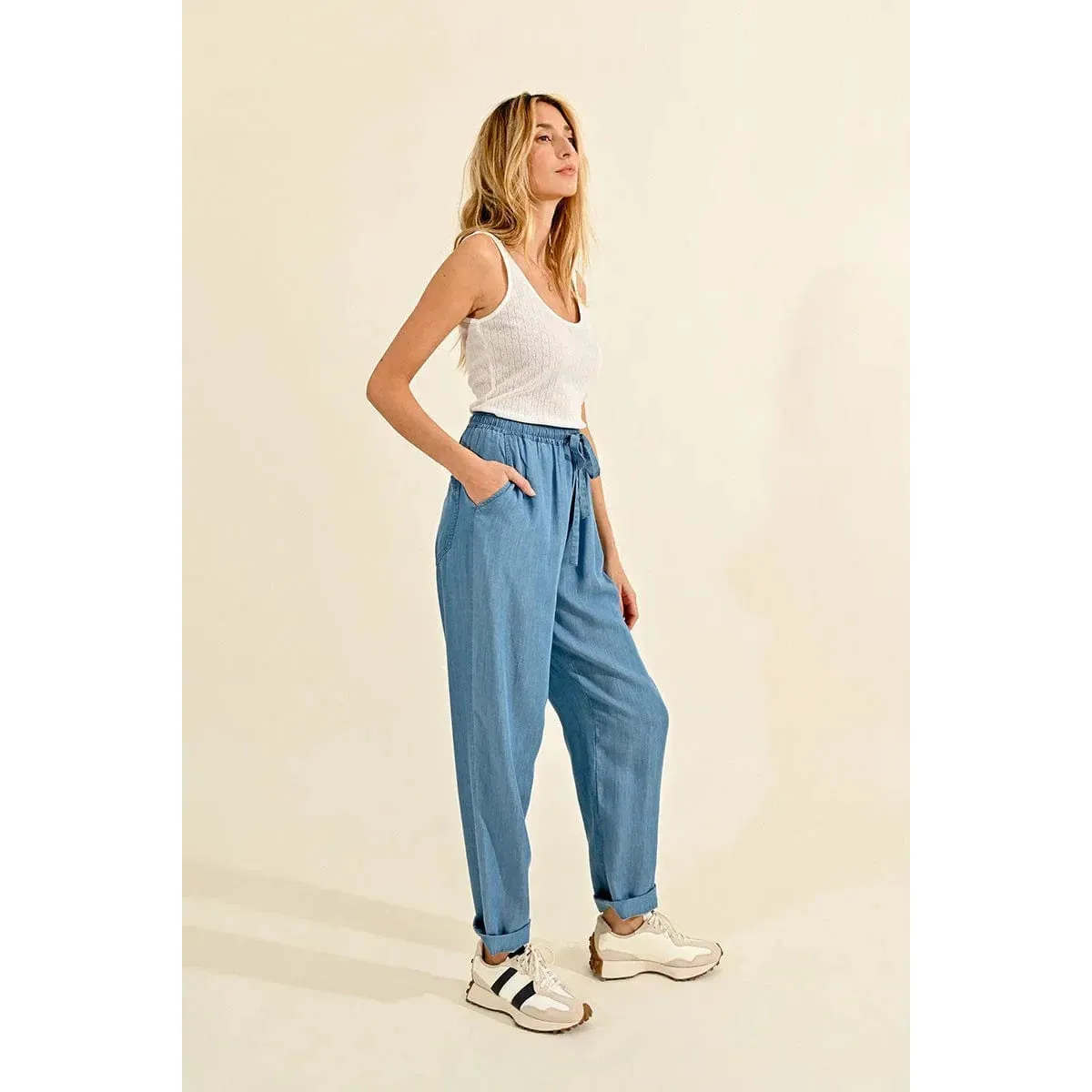 Molly Bracken Lyocell Tapered Leg Pants