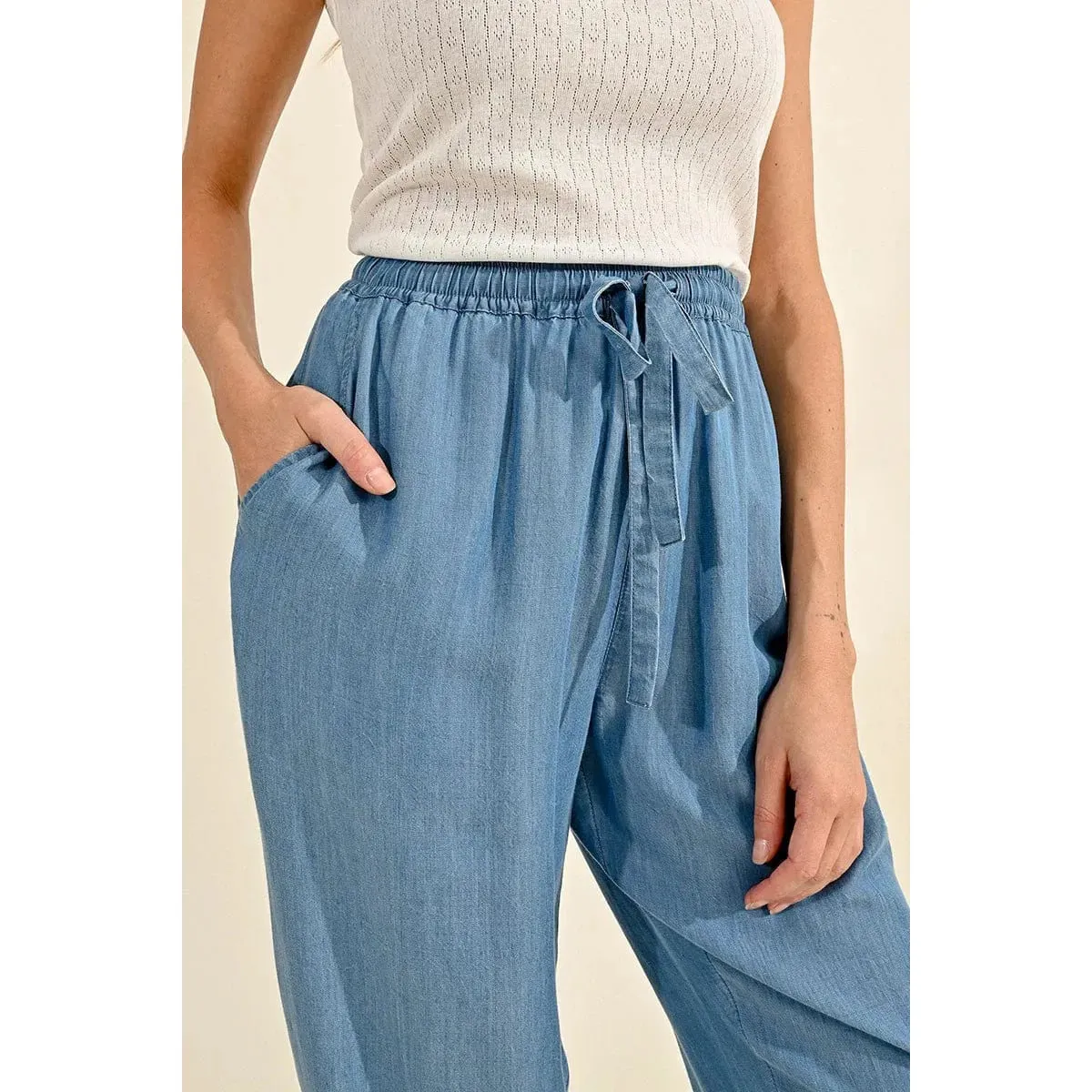 Molly Bracken Lyocell Tapered Leg Pants