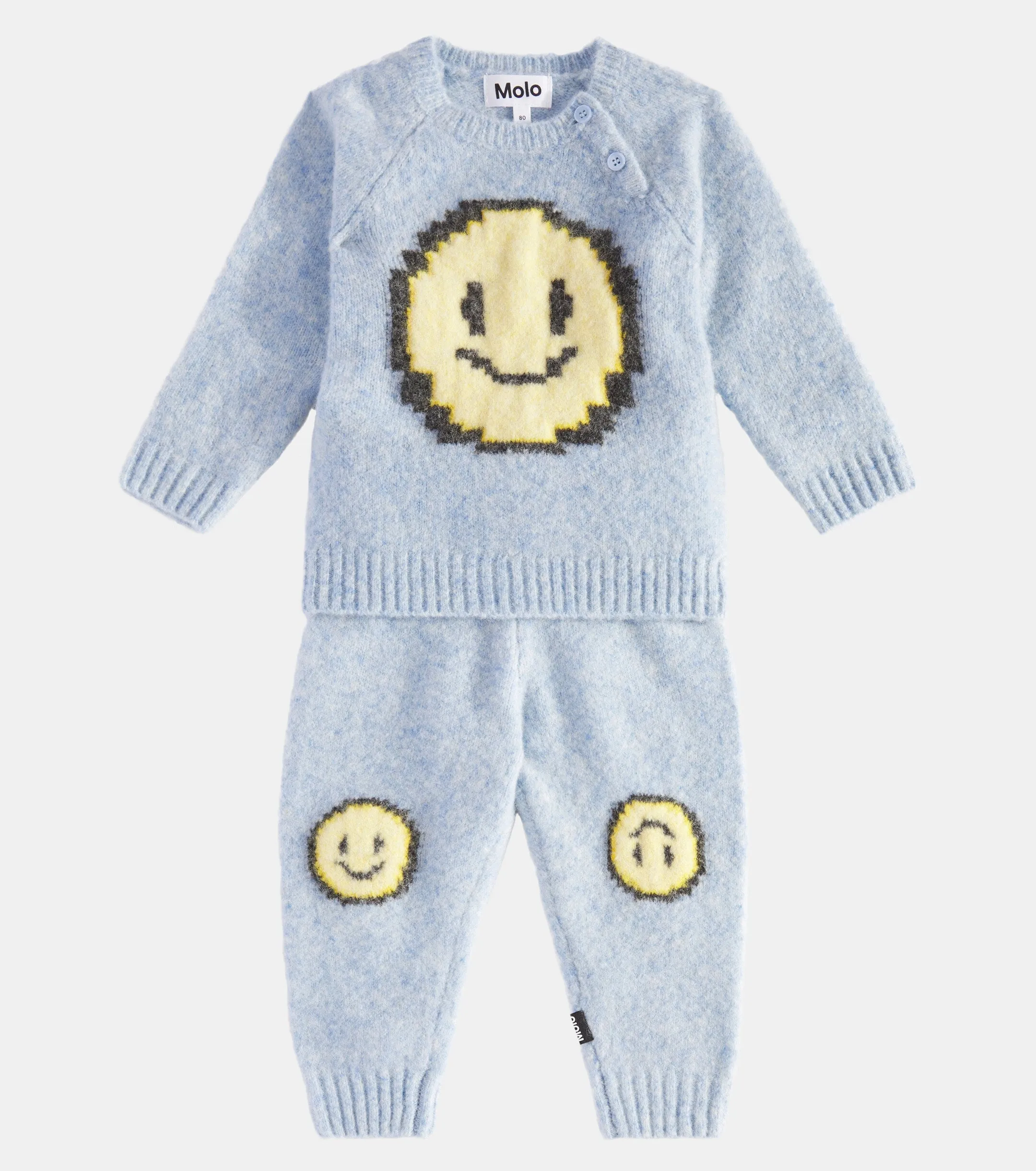 Molo baby bless pixel smile sweater and pants set
