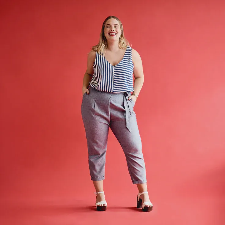 Mumbai Pants - Cobalt Chambray