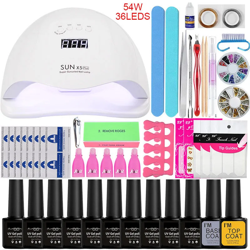 Nail Beauty Tool Set Beginner Home Nail Art Tool Suit