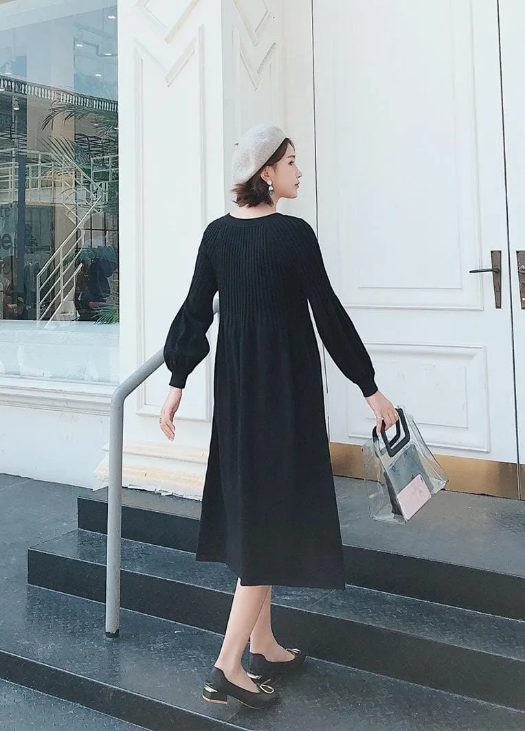 New Fashion Maternity Dress High Waist Loose spring autumn winter Skirt Pregnancy Clothes For Knit Pregnant Women Sweater L B-39768