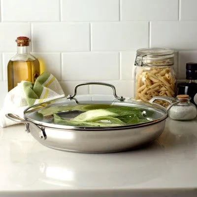 Open Box - Cuisinart Classic 12" Stainless Steel Everyday Pan with Cover
