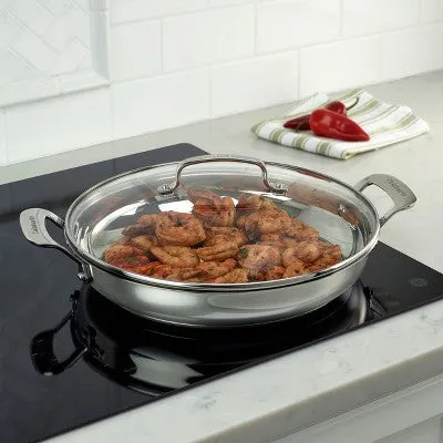 Open Box - Cuisinart Classic 12" Stainless Steel Everyday Pan with Cover
