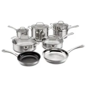 Open Box - Cuisinart Classic 13pc Stainless Steel Cookware Set Light Silver