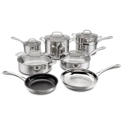 Open Box - Cuisinart Classic 13pc Stainless Steel Cookware Set Light Silver
