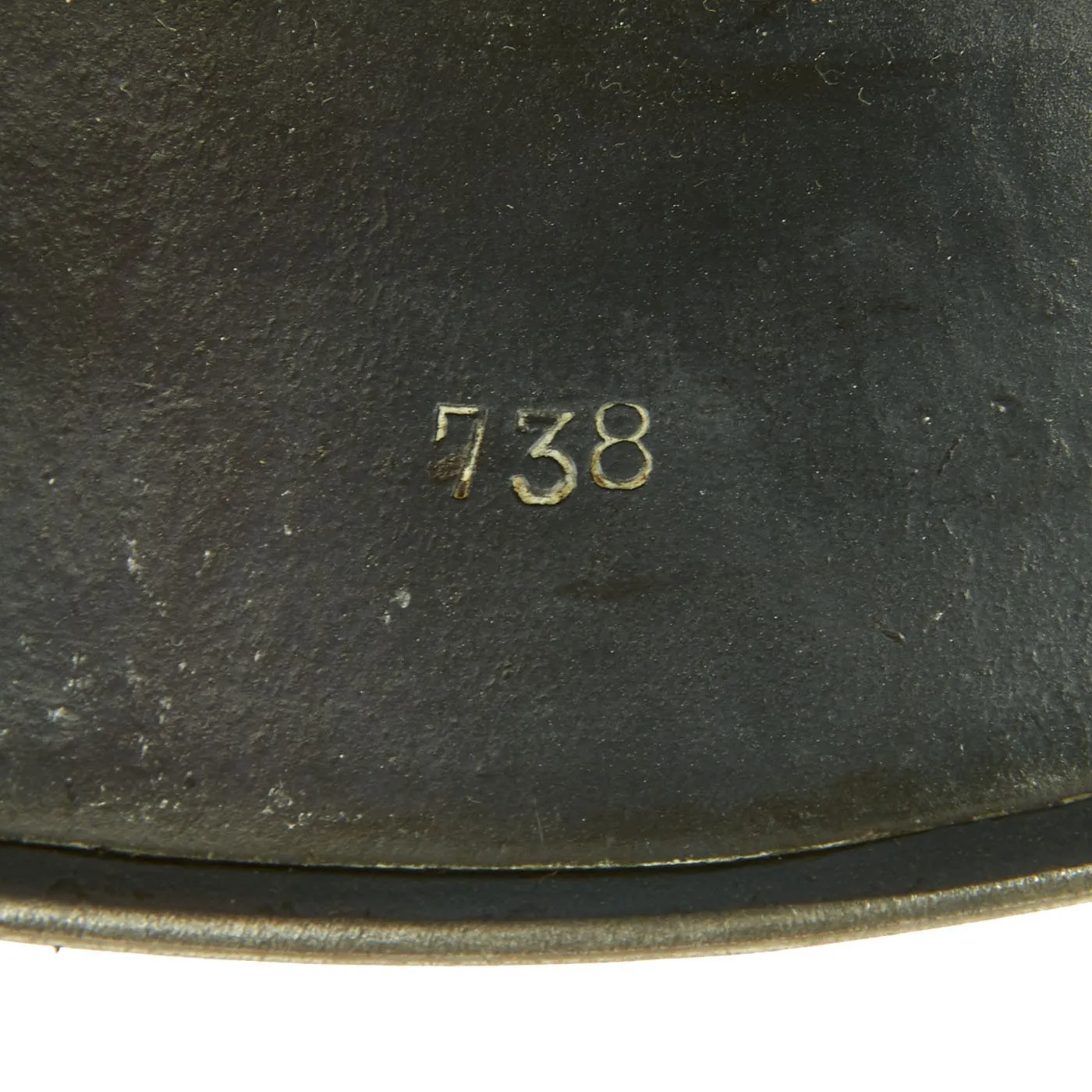 Original German WWII Luftwaffe M35 Double Decal Droop Tail Eagle Steel Helmet with 56cm Liner - Q64