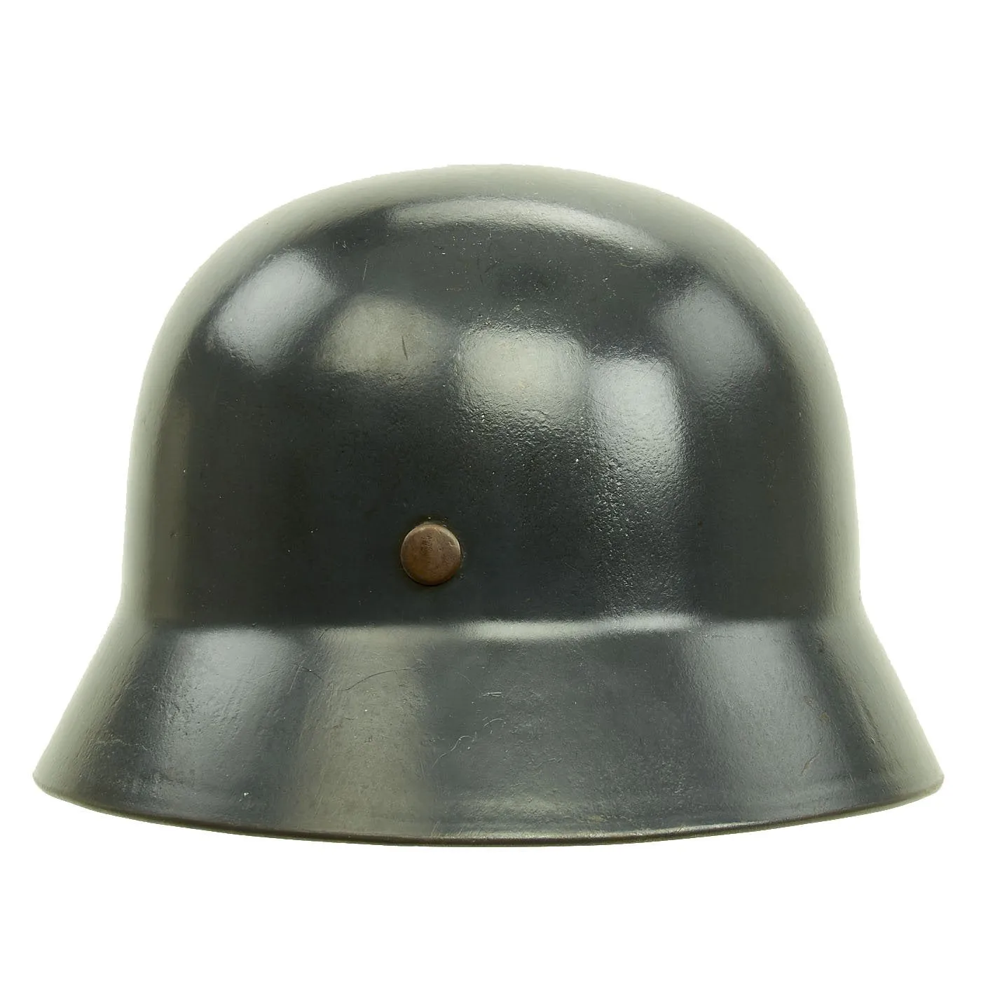 Original German WWII Luftwaffe M35 Double Decal Droop Tail Eagle Steel Helmet with 56cm Liner - Q64