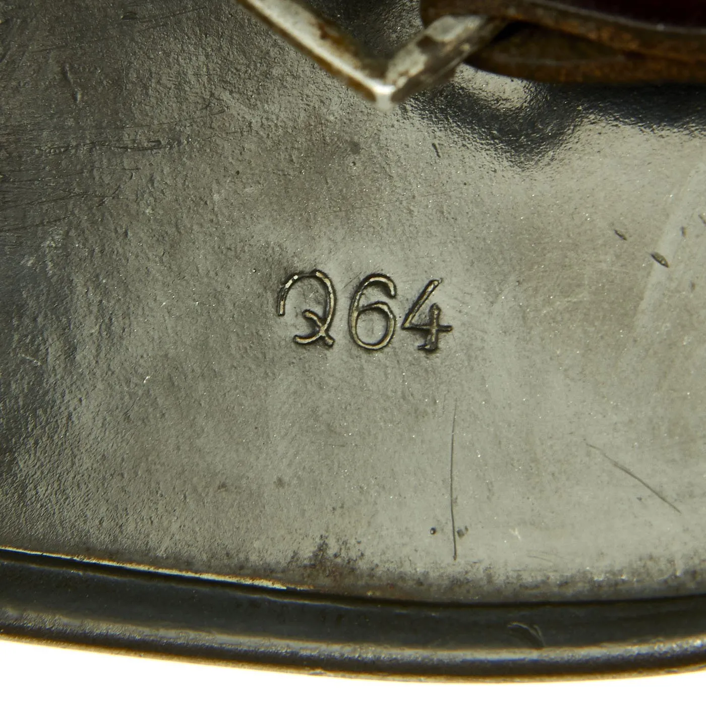 Original German WWII Luftwaffe M35 Double Decal Droop Tail Eagle Steel Helmet with 56cm Liner - Q64