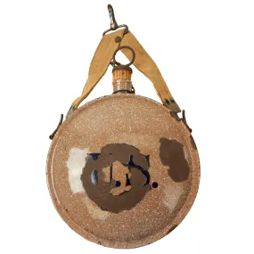 Original Pre-WWI Experimental M1902 Enamel Canteen with Hanger by RIA
