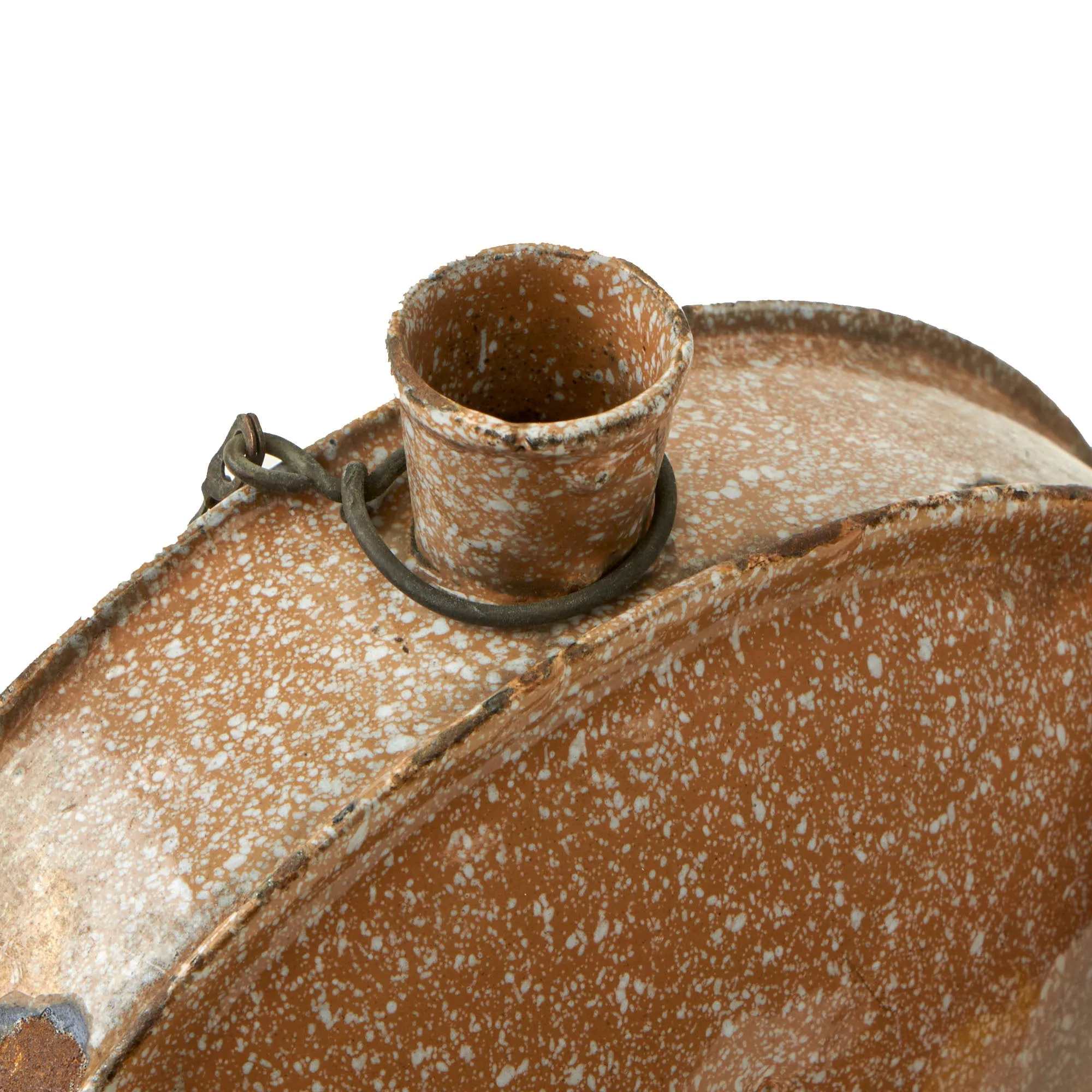 Original Pre-WWI Experimental M1902 Enamel Canteen with Hanger by RIA