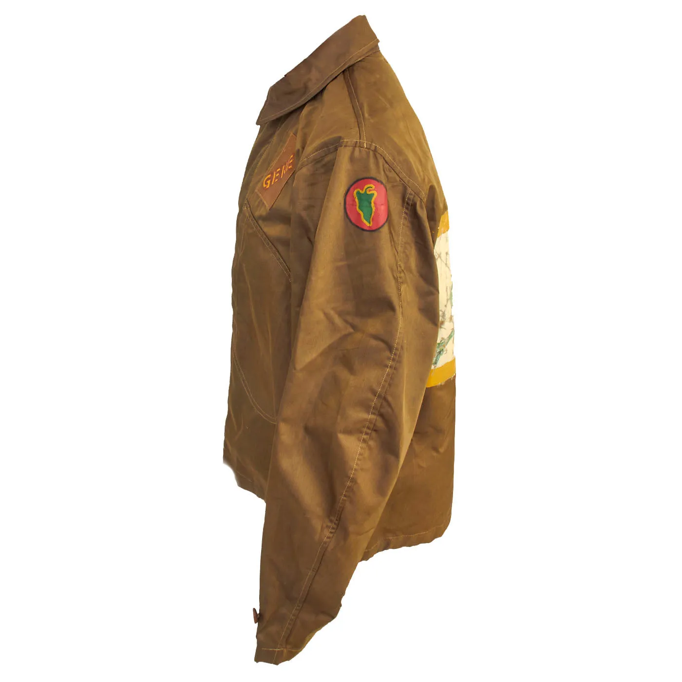 Original WWII Japanese Pilot’s Flying Jacket Captured and Decorated By an American GI!