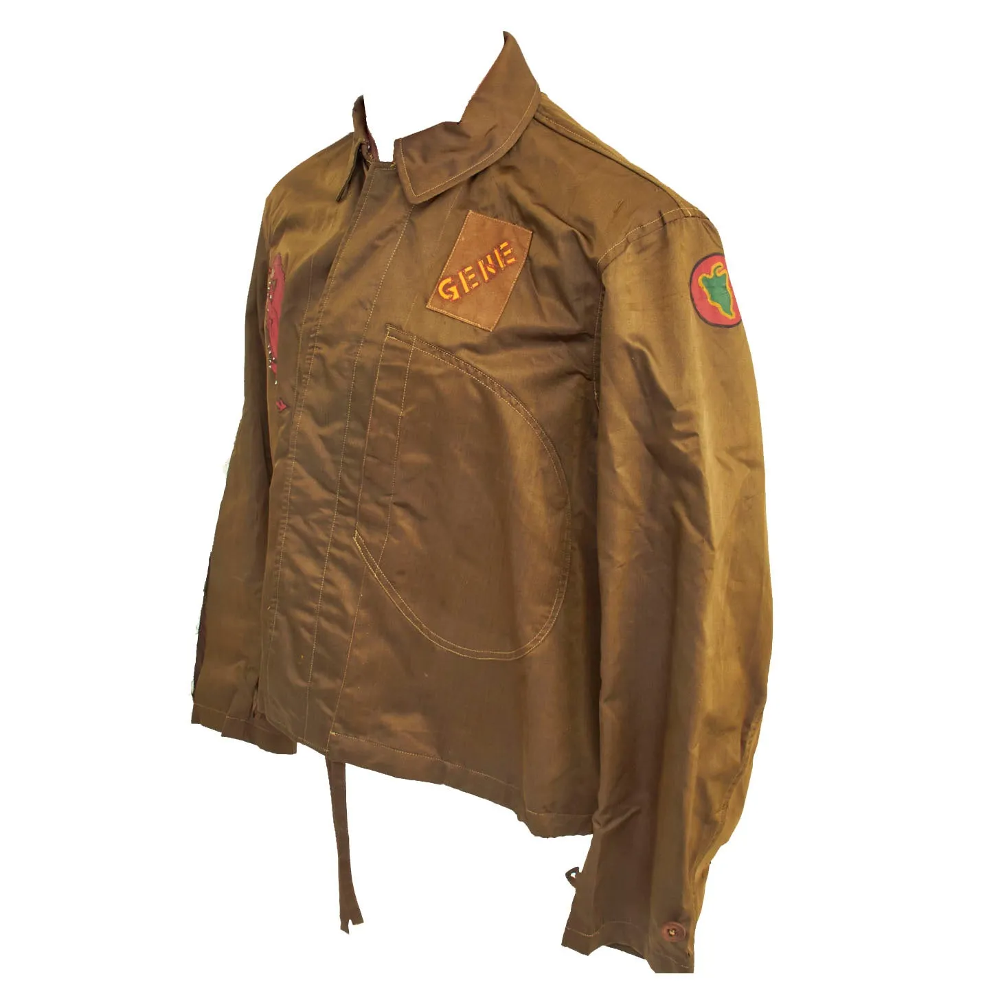 Original WWII Japanese Pilot’s Flying Jacket Captured and Decorated By an American GI!