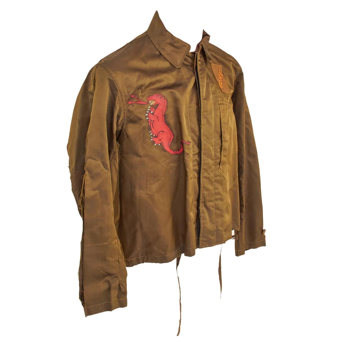Original WWII Japanese Pilot’s Flying Jacket Captured and Decorated By an American GI!