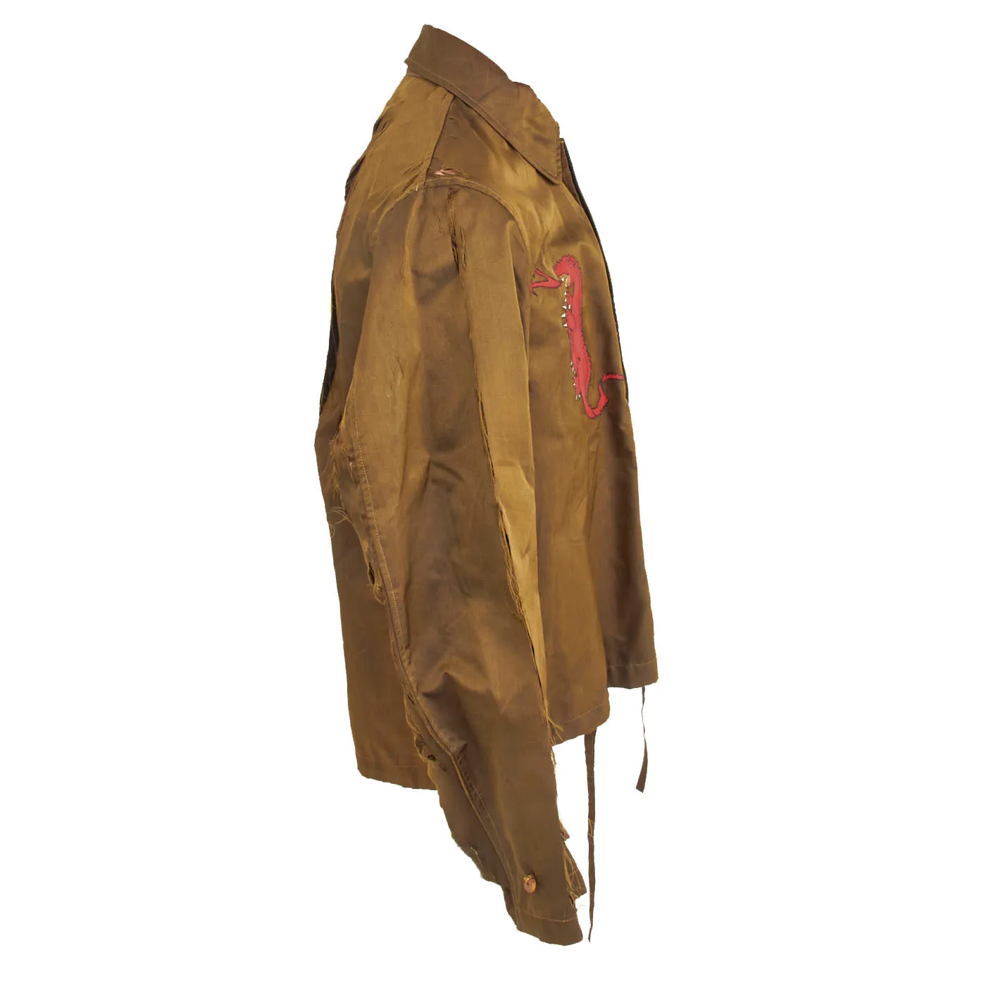 Original WWII Japanese Pilot’s Flying Jacket Captured and Decorated By an American GI!