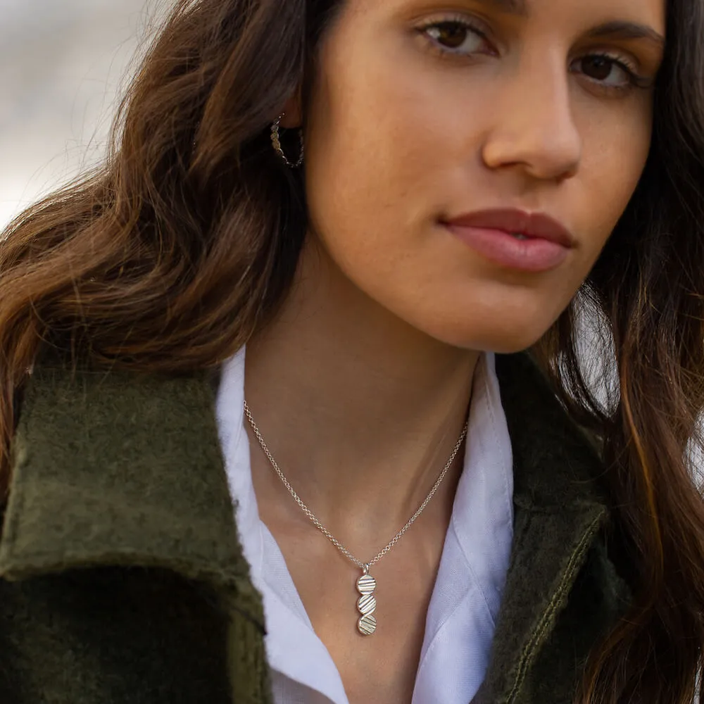 Origins Trio Necklace Silver