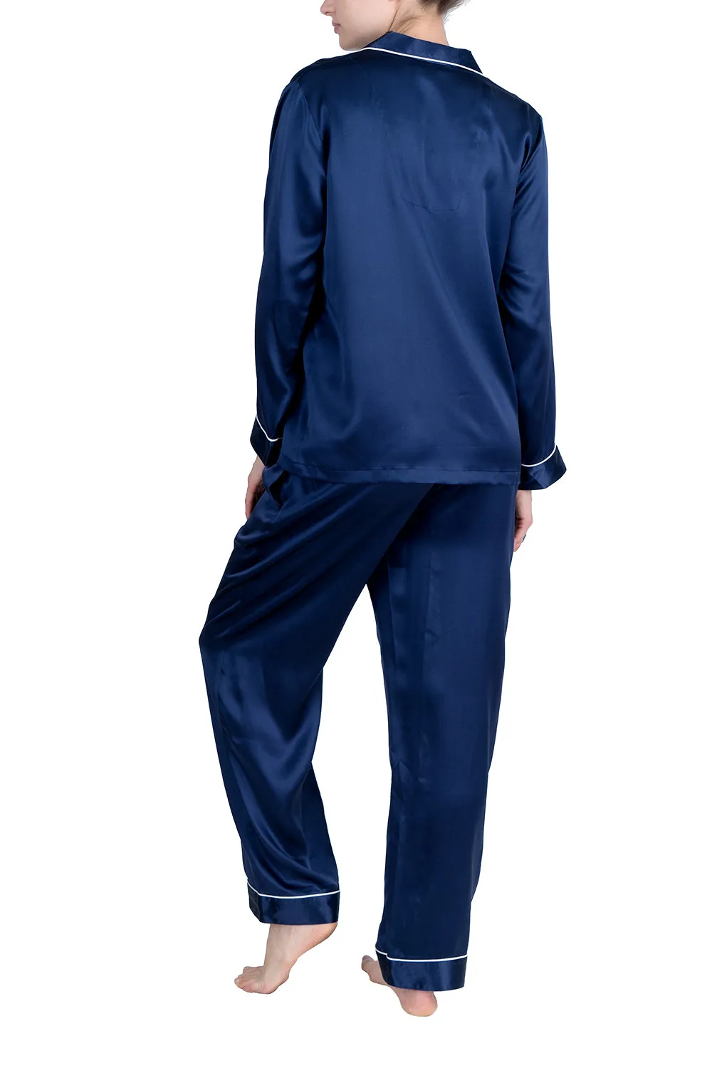 Oscar Rossa Women's Luxury Mulberry Silk Sleepwear 100% Silk Pajamas Set
