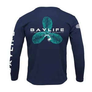 Oyster Props | Performance Long Sleeve | Navy