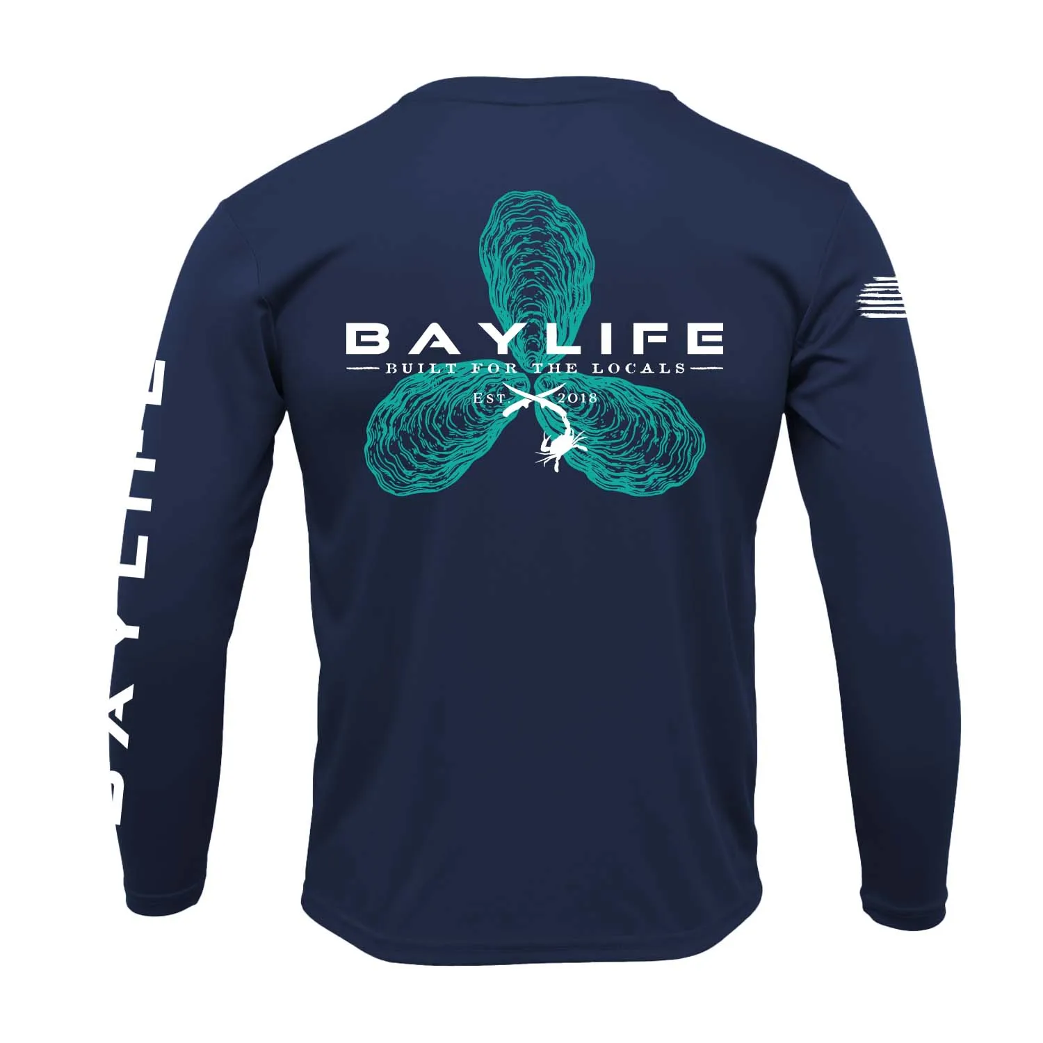 Oyster Props | Performance Long Sleeve | Navy