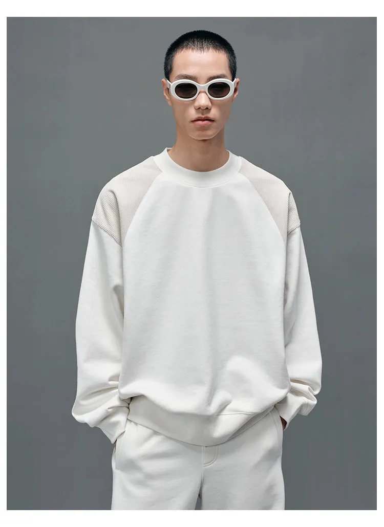 Panel Structural Sweatshirt & Athletic Pants Set