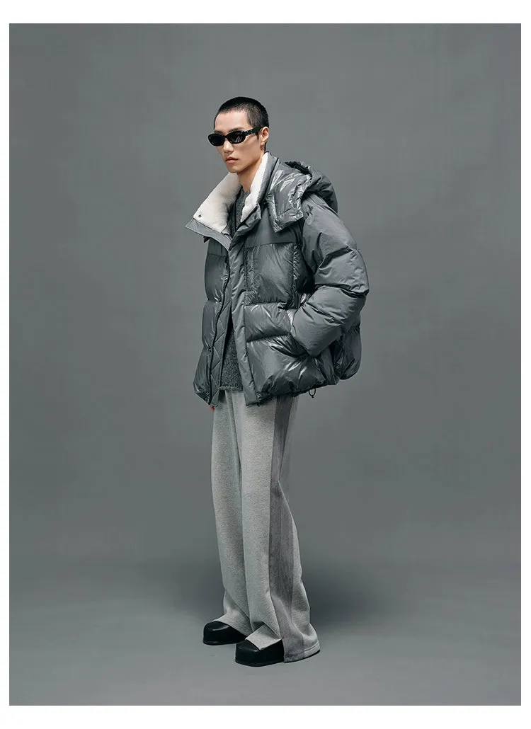 Panel Structural Sweatshirt & Athletic Pants Set