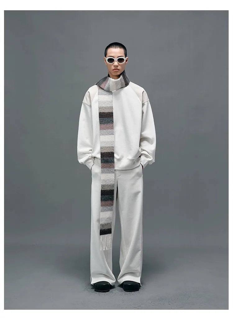 Panel Structural Sweatshirt & Athletic Pants Set