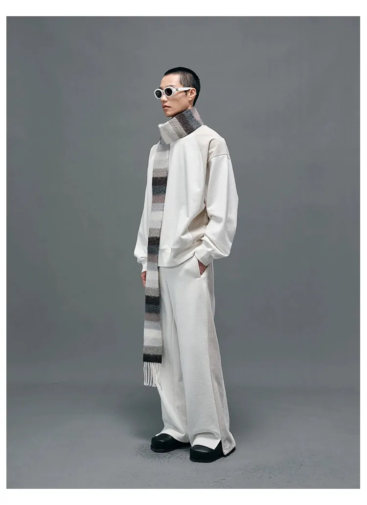 Panel Structural Sweatshirt & Athletic Pants Set