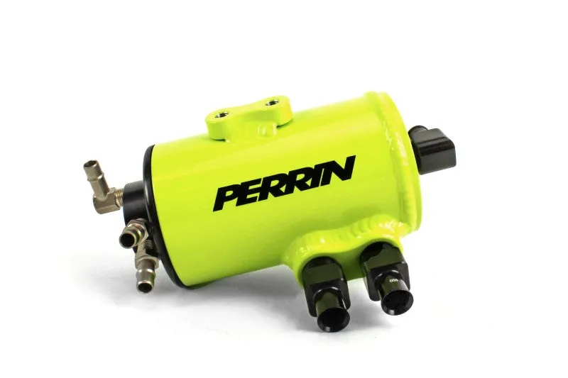 Perrin Air Oil Separator - Neon Yellow - 15-21 Subaru WRX for TMIC w/o Eyesight - PSP-ENG-609NY