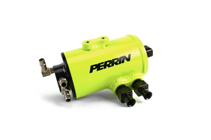 Perrin Air Oil Separator - Neon Yellow - 15-21 Subaru WRX for TMIC w/o Eyesight - PSP-ENG-609NY