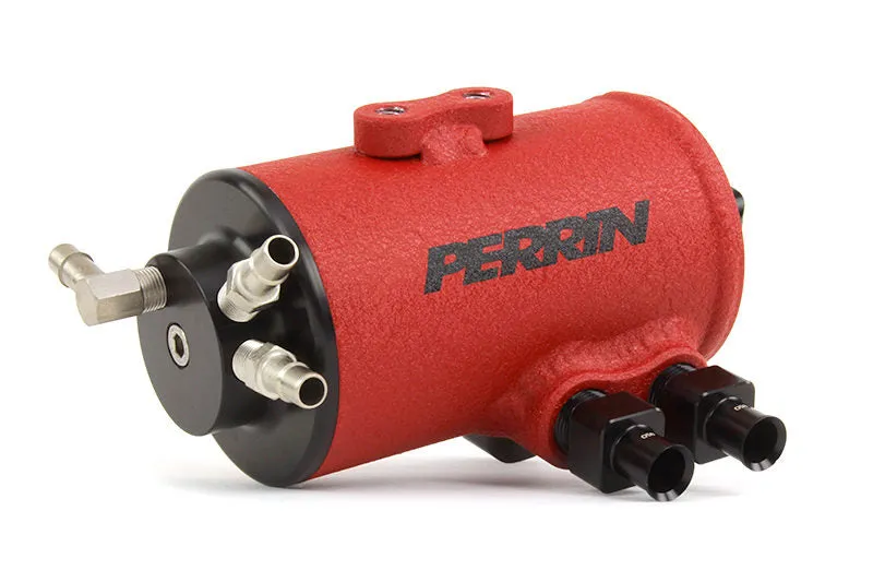 Perrin Wrinkle Red Air Oil Separator Kit - 15-21 Subaru WRX for TMIC w/o Eyesight - PSP-ENG-609RD