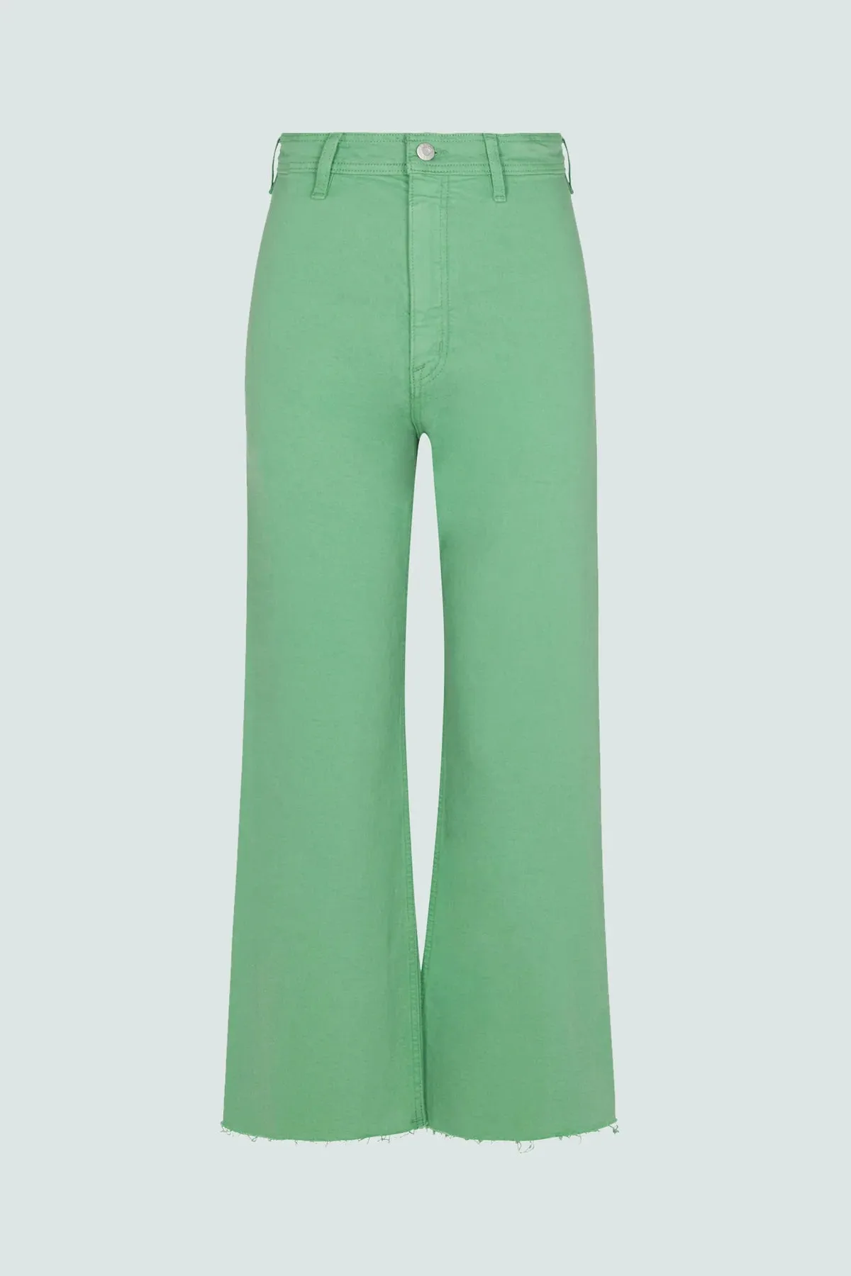 Pistola Penny High-Rise Wide Crop Jean: Avocado