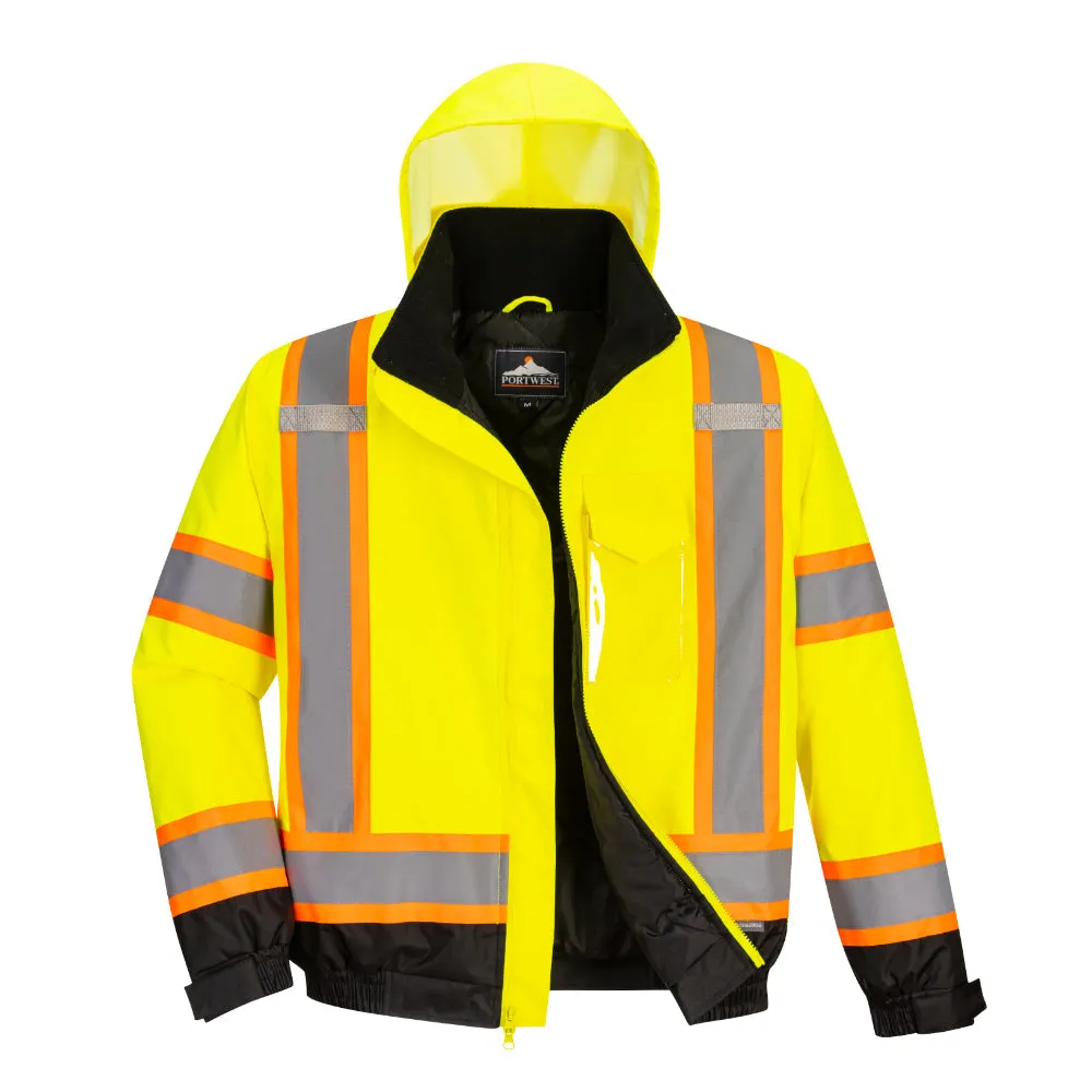 PORTWEST® Hi Vis X-Back Bomber Jacket - ANSI Class 3 - CA160