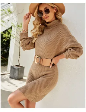 Pullover Knitted Sweater Dress