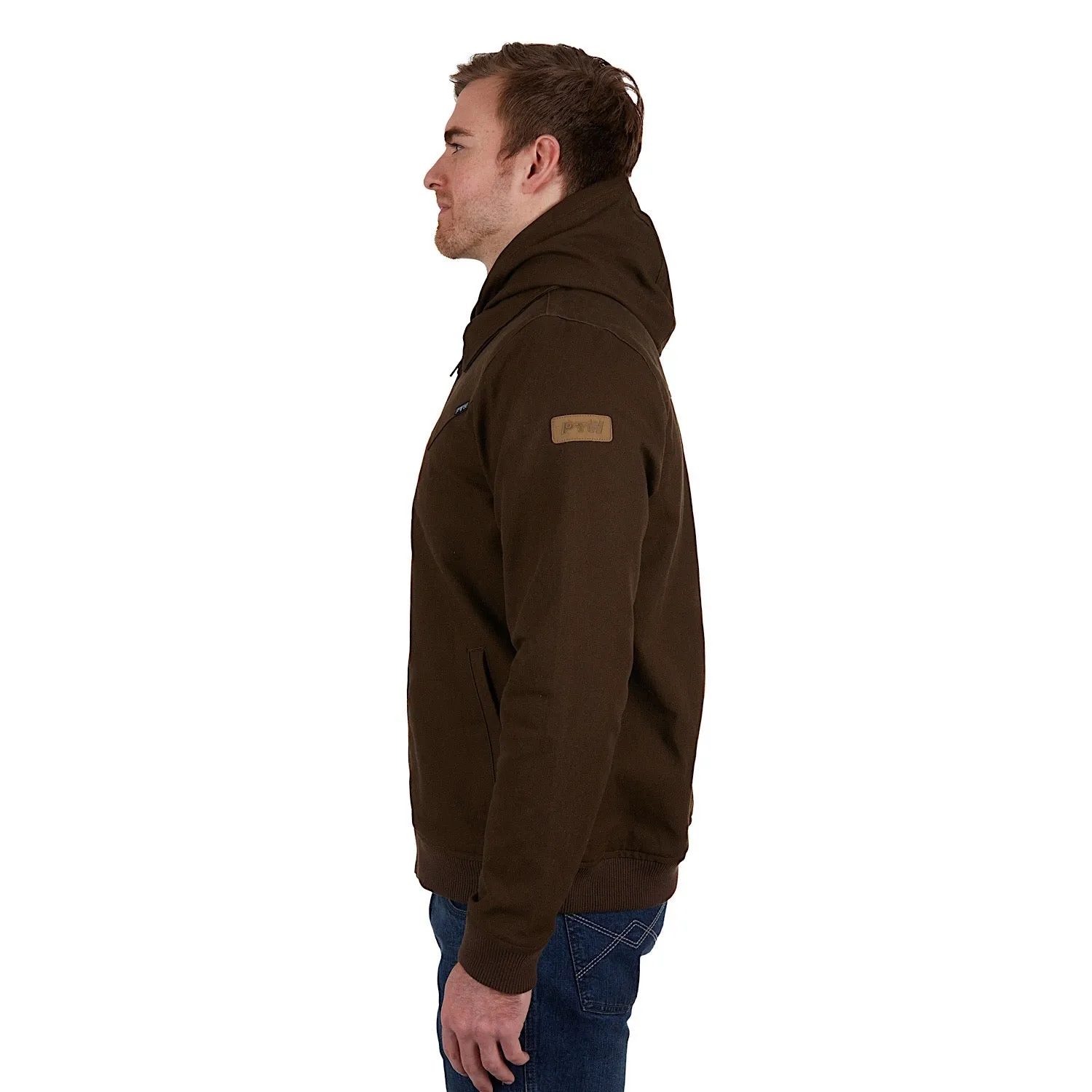 Pure Western Mens William Jacket Dark Brown
