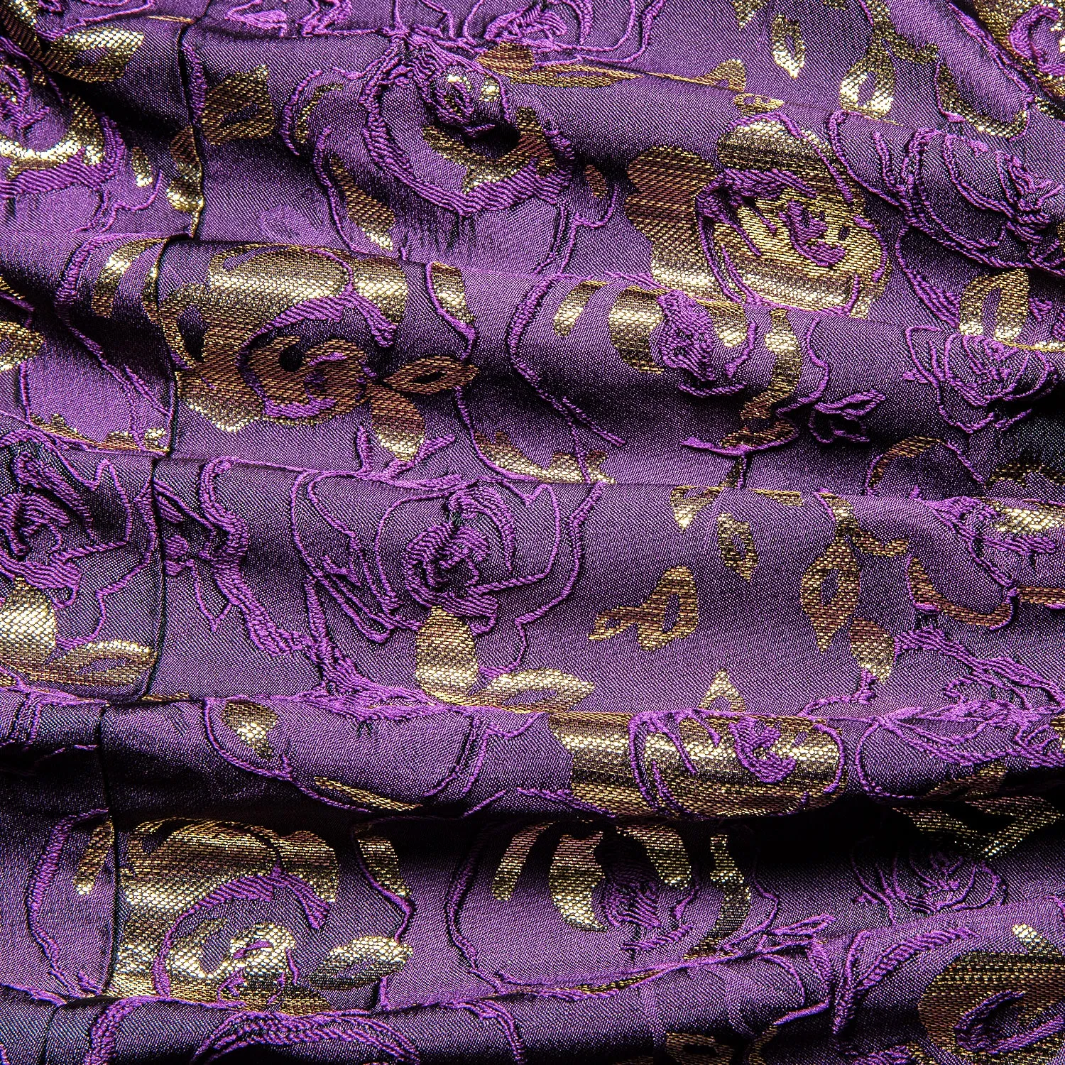 Purple Champagne Embroidered Floral Men's Suit for Party