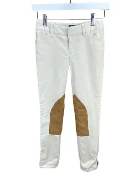 Ralph Lauren, Girls' Corduroy Jodhpur Pants, Ivory, Size 10