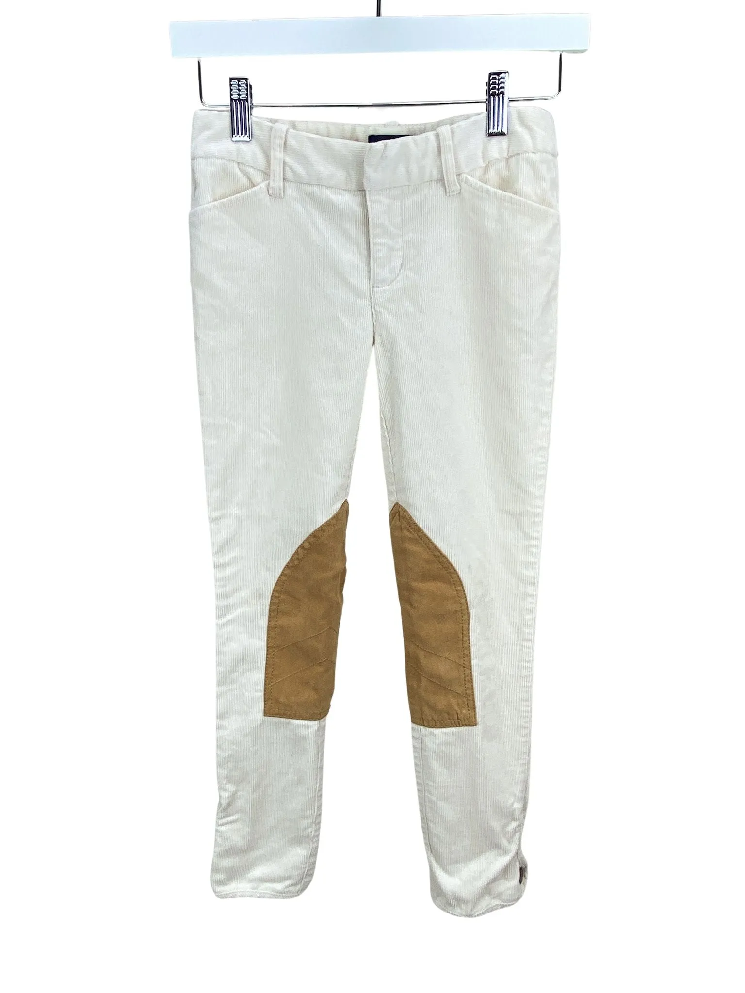 Ralph Lauren, Girls' Corduroy Jodhpur Pants, Ivory, Size 10