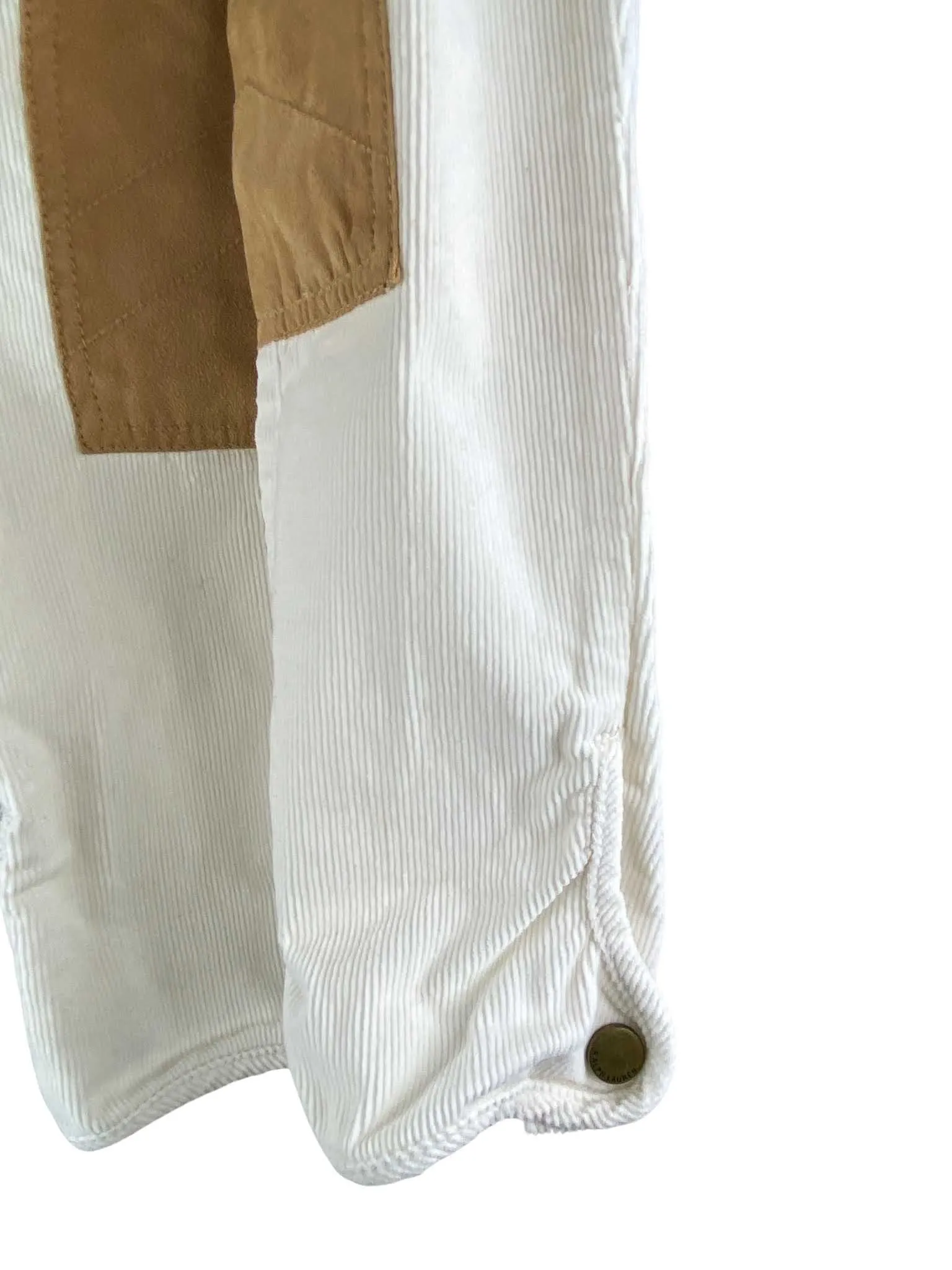 Ralph Lauren, Girls' Corduroy Jodhpur Pants, Ivory, Size 10