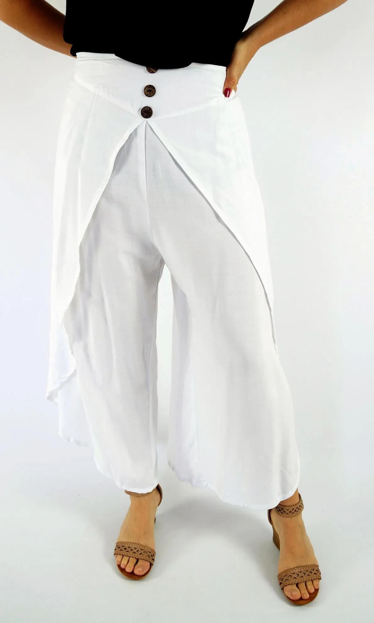 Rayon Pant Violet Plain, More Colours