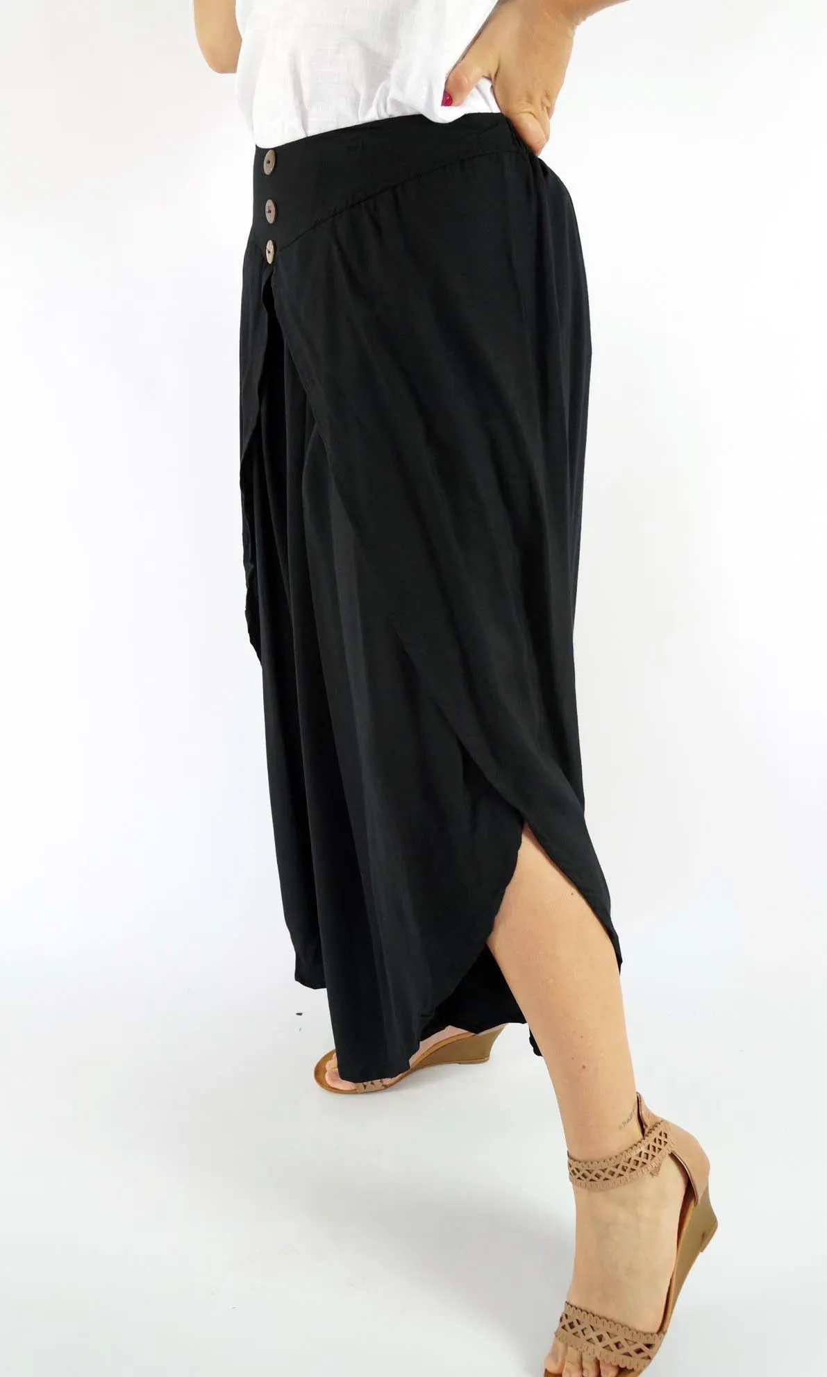 Rayon Pant Violet Plain, More Colours