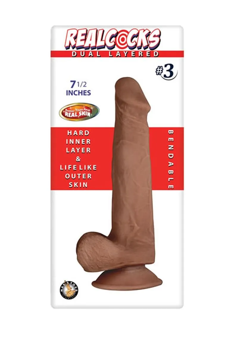 Realcocks Dual Layered #3 Bendable Dildo